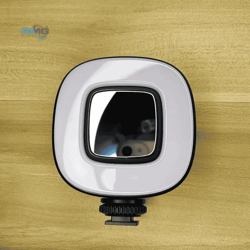 selfie stick LED light with mirror