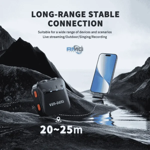 magnetic clip wireless microphone VEN-DENS