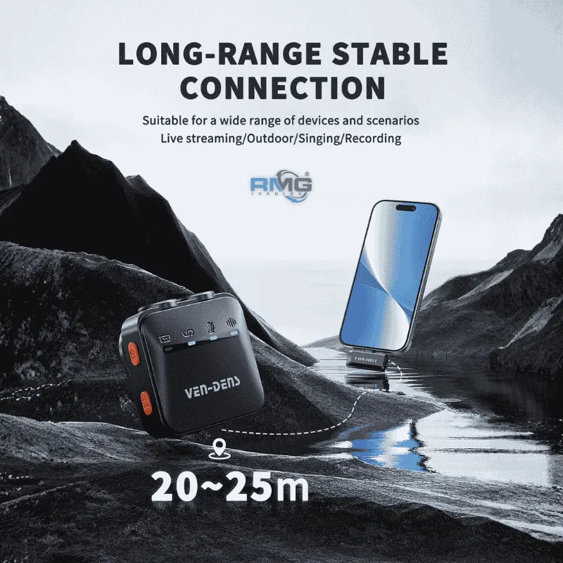 magnetic clip wireless microphone VEN-DENS