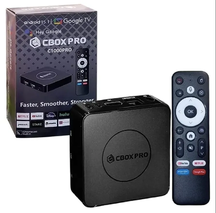 Cbox C1000 Pro remote and box