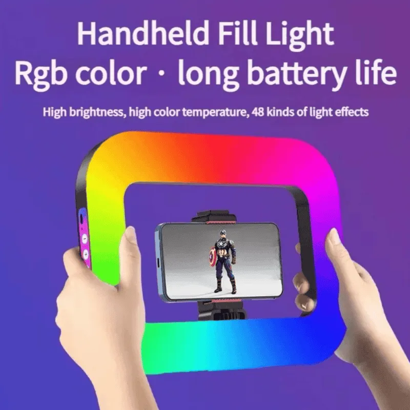 portable LED ring light for vlogging