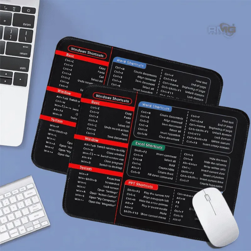 Excel Word PowerPoint shortcut desk mat