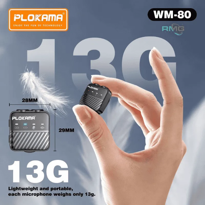 portable lavalier mic recording device