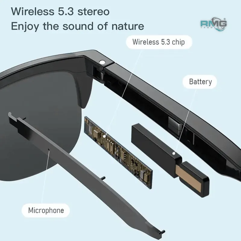 wireless audio sunglasses for outdoor