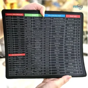 computer shortcut reference mouse pad