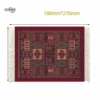 retro woven mouse pad with fringe