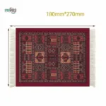 retro woven mouse pad with fringe