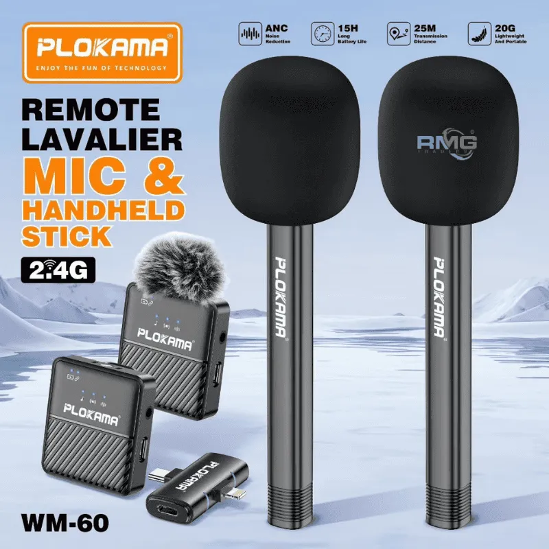 portable lavalier mic recording device