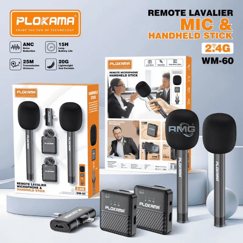 lav mic with handheld stick WM-60