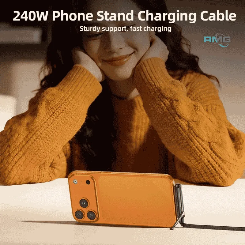 240w type c gaming cable with mobile stand