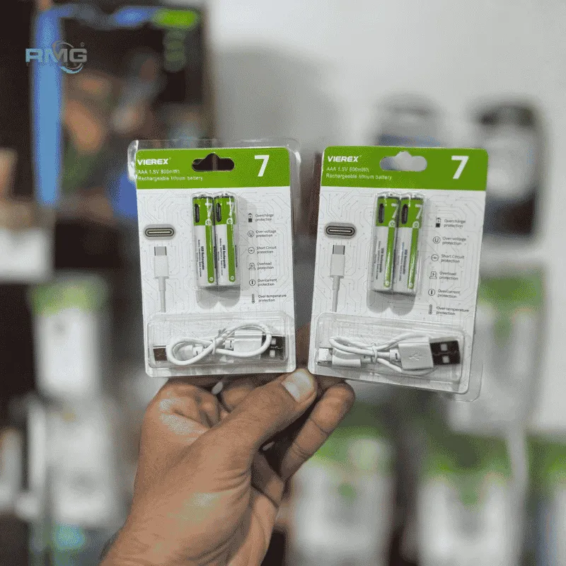 Vierex rechargeable AA AAA batteries