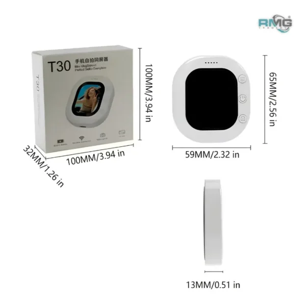 portable wireless selfie preview monitor