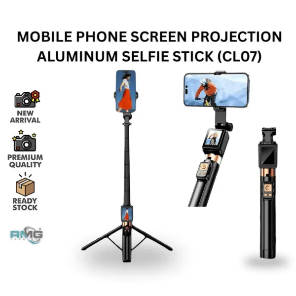 CL07 selfie stick tripod mobile selfie monitor screen for rear camera recording