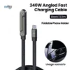 240w type c cable with adjustable mobile viewing stand