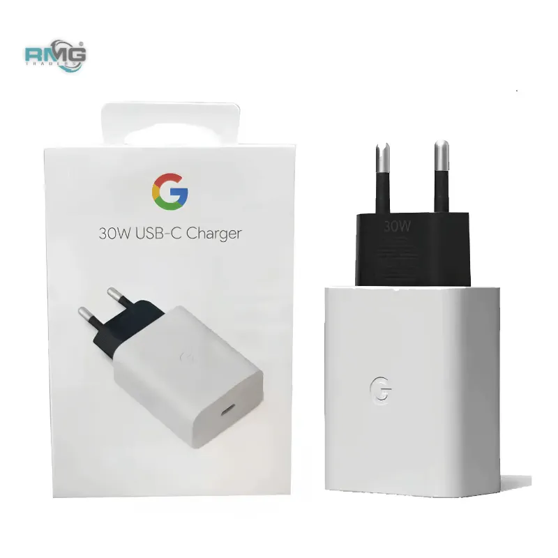 Google 30W travel charger close view