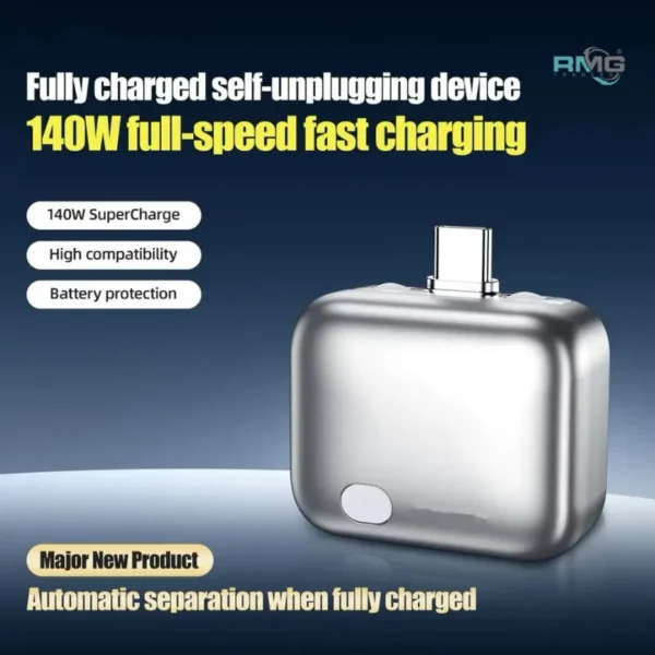 Type-C Smart Auto Stop Charging Adapter smart charging protection gadget for phones