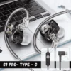 Type-C wired monitor earphones
