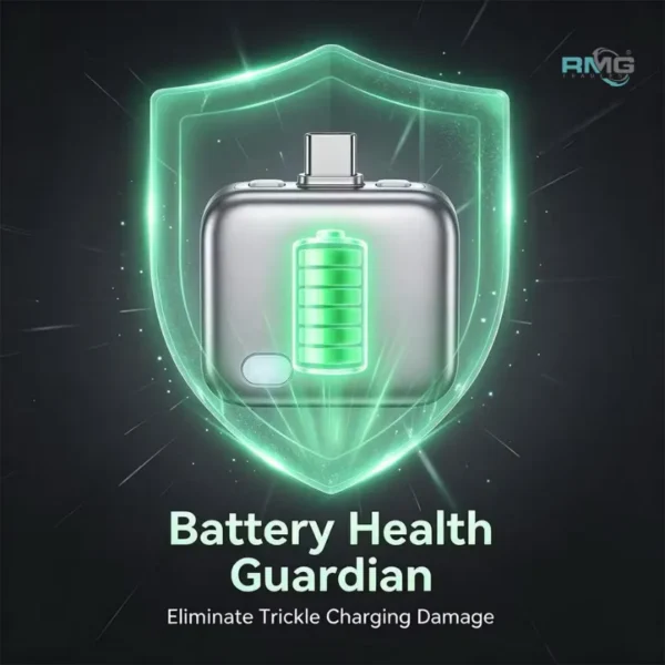 mobile battery guard adapter close view