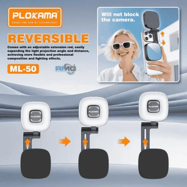 portable LED light for vlogging