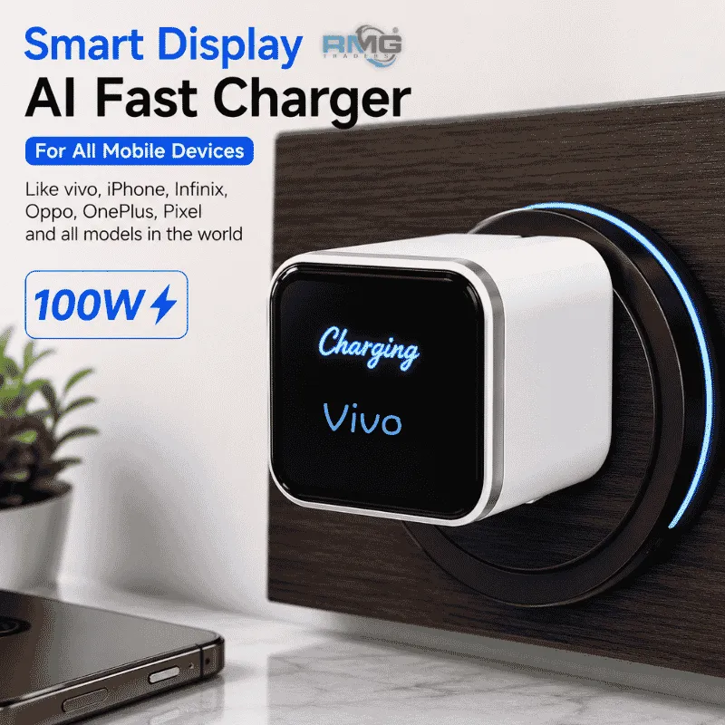 100W Smart Display AI fast charger