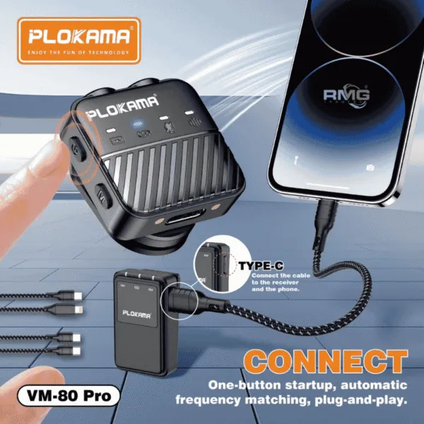 VM80 Pro content creator microphone