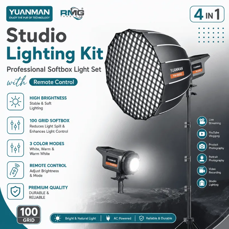 YUNMAN YM-600SS 90M softbox LED photography light