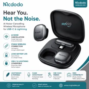 MCDODO MP-5450 wireless microphone AI smart noise cancelling wireless lavalier microphone