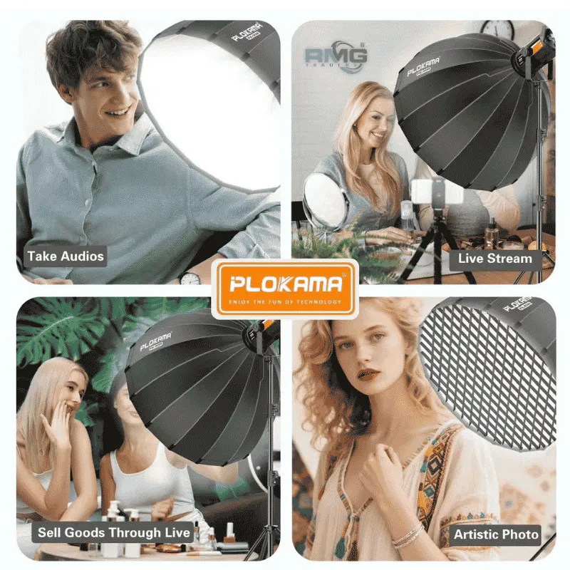 PLOKAMA soft light ball photography setup