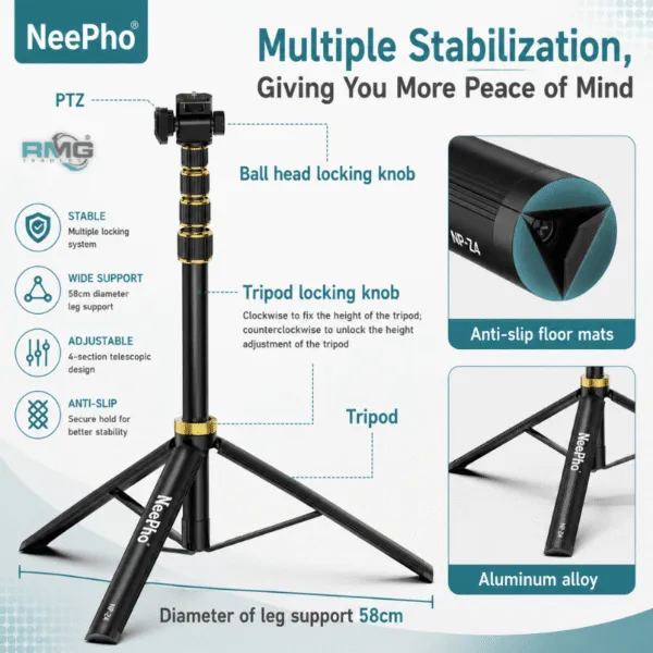 NeePho NP-Z4 anti-shake phone tripod stand