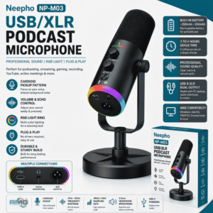 Neepho NP-M03 Professional USB Microphone with Noise Cancellation