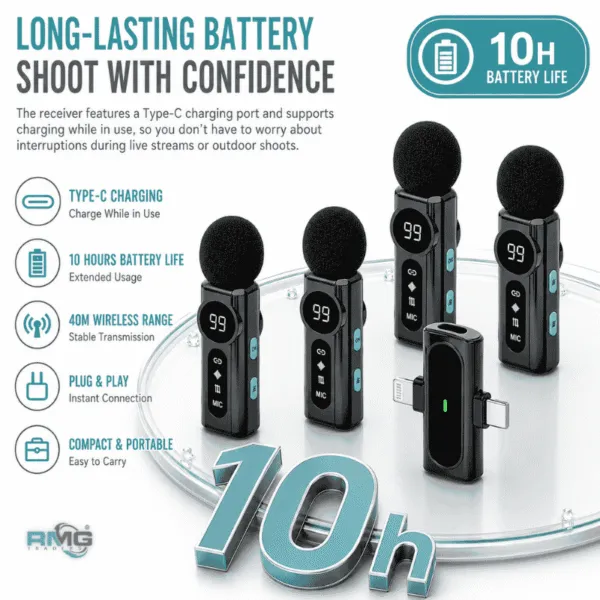 J88 wireless lavalier microphone with noise reduction