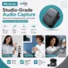 MCDODO wireless collar microphone with charging case