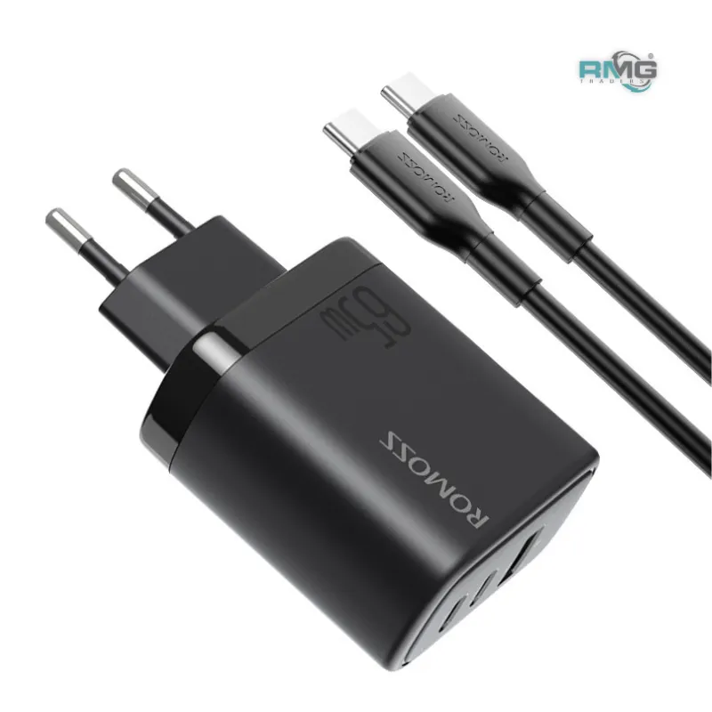 Romoss AC65H EU fast charger for laptop and phone