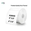 4" x 6" Direct thermal shipping and packaging stickers roll for thermal printers