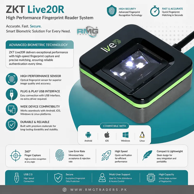 ZKT Live20R biometric fingerprint scanner