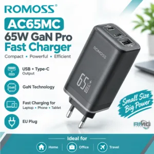 Romoss AC65MC EU 65W GaN Pro fast charger