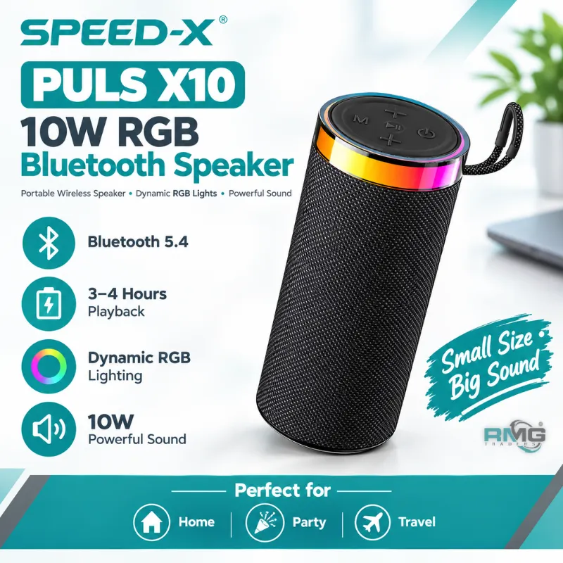 Speed-X PULS X10 10W RGB Bluetooth speaker