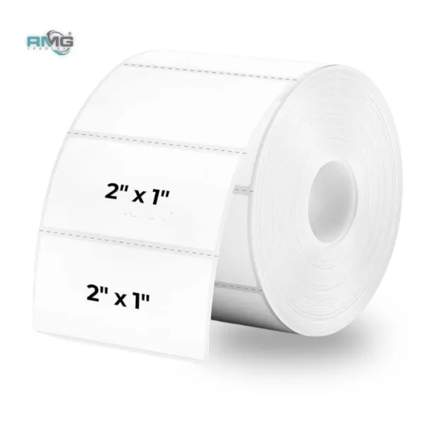 2000 pieces 50.8 x 25.4mm barcode stickers