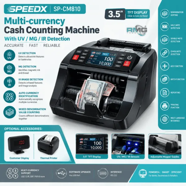 Speedx SP-CM810 automatic banknote counting machine