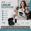 J23 dual wireless microphone with Type-C and Lightning
