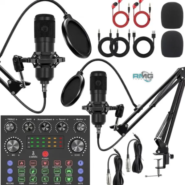 The Candc Professional Dual Studio Condenser Microphone Bundle