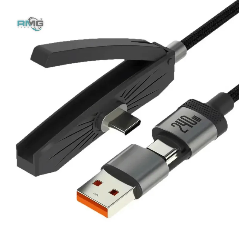 2-in-1 USB-A Type-C charging cable for mobile phones