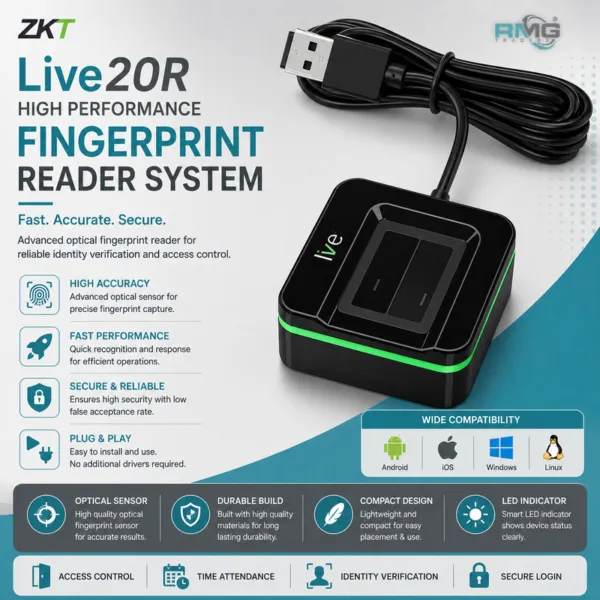 High performance biometric fingerprint scanner