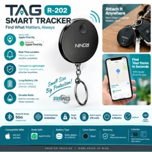 TAG R-202 Smart Tracker – Bluetooth Item Finder with Apple Find My TAG R-202 portable anti-loss item tracker