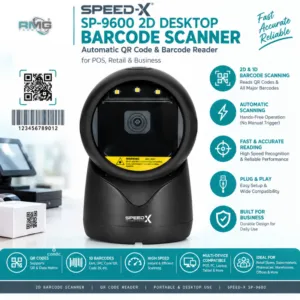 Speed-X SP-9600 2D desktop barcode scanner