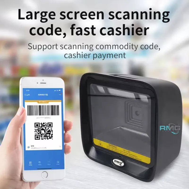 Speed-X 9700 hands-free desktop barcode scanner