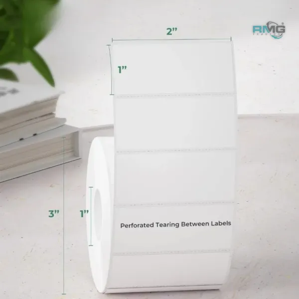 2 x 1 thermal labels for barcode printing