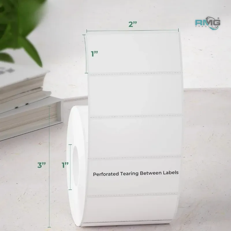2 x 1 thermal labels for barcode printing