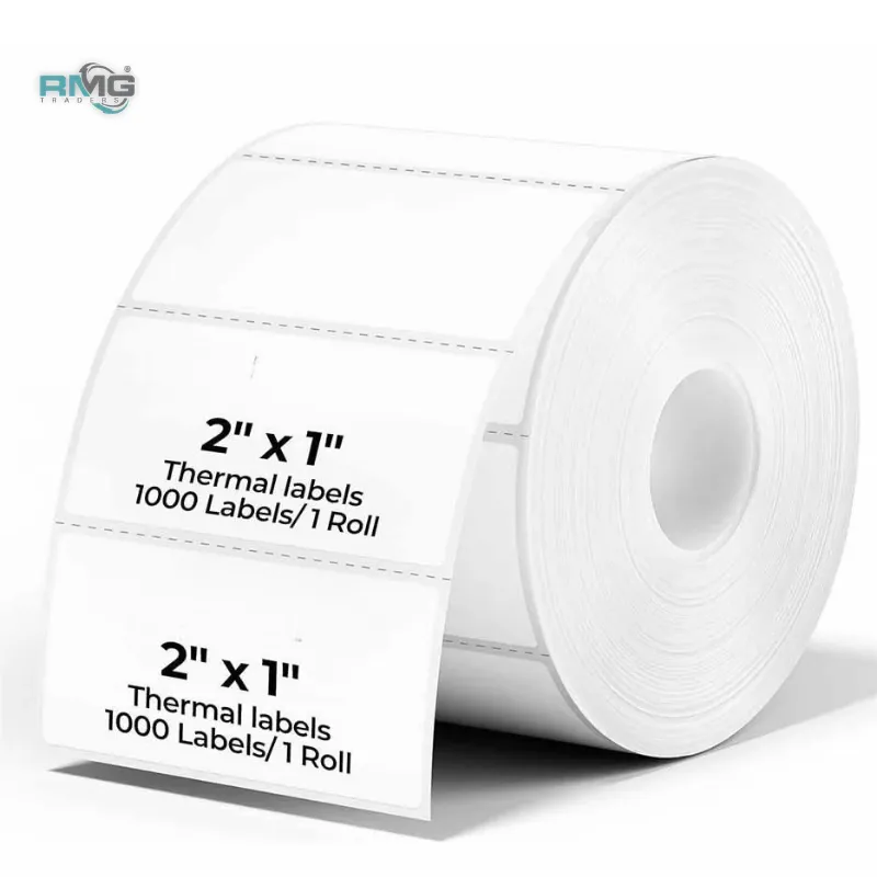 2 x 1 inch 50.8 x 25.4mm rectangle thermal labels