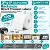 1000 pieces 50.8 x 25.4mm barcode stickers